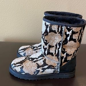 UGG snake print boots